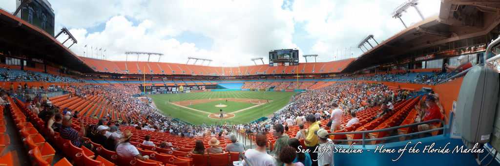 Florida Marlins - Sun Life Stadium Club Seats behind Home Plate [] - - It's  Free! : Augies Panoramas, Baseball Stadium Panoramas, New York Mets  Panoramas, Landscape and Travel Panoramas
