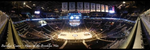 Brooklyn Nets - Barclays Center Panorama - Front Row